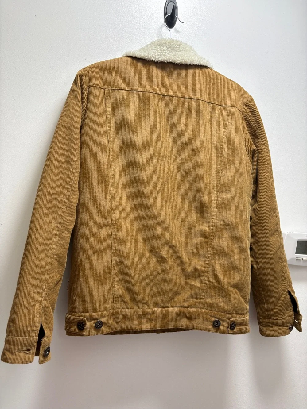 Brooklyn Cloth Tan Corduroy Sherpa-Lined Field Jacket Cabincore Winter Mountain